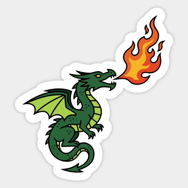 Dragon Sticker by CreativeSage